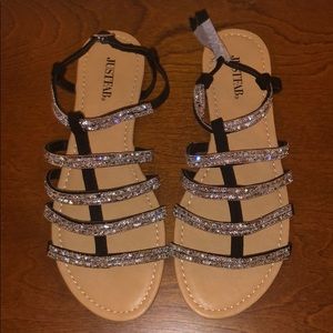 JustFab Sari Black Sandal